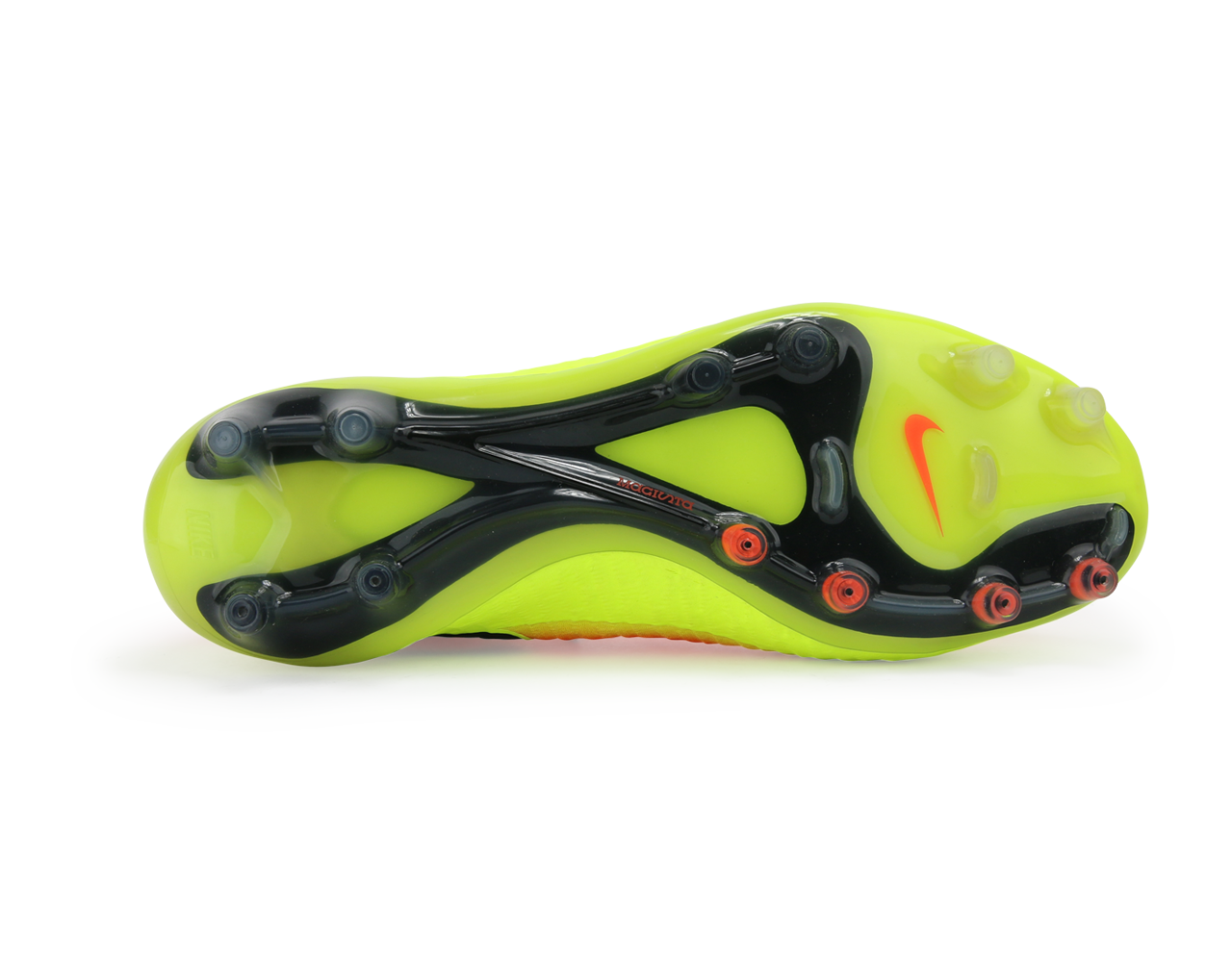 Nike Men's Magista Obra FG Total Crimson/Black Volt/Bright Citrus、mySite、noshort