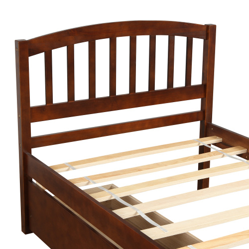Twin Platform Storage Bed Wood Bed Frame with Two Drawers and Headboard, Espresso(Previous SKU: SF000062PAA)、、casual