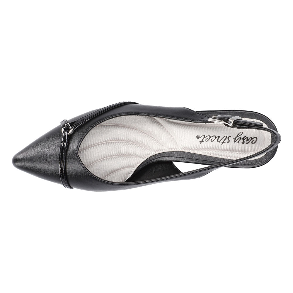 Feena Pointed Toe Kitten Heel Slingback Pumps、mySite、gtrtttuynbv