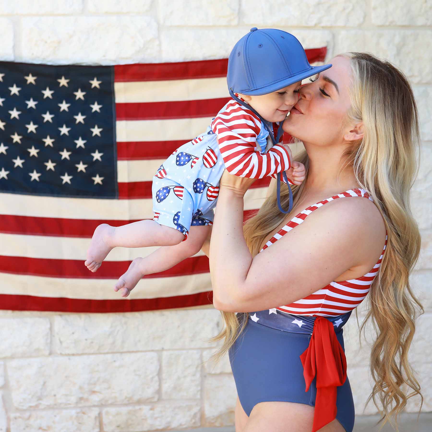  Women's Criss-Cross One-Piece Swimsuit | Patriotic Summer、mySite、layawaytickets