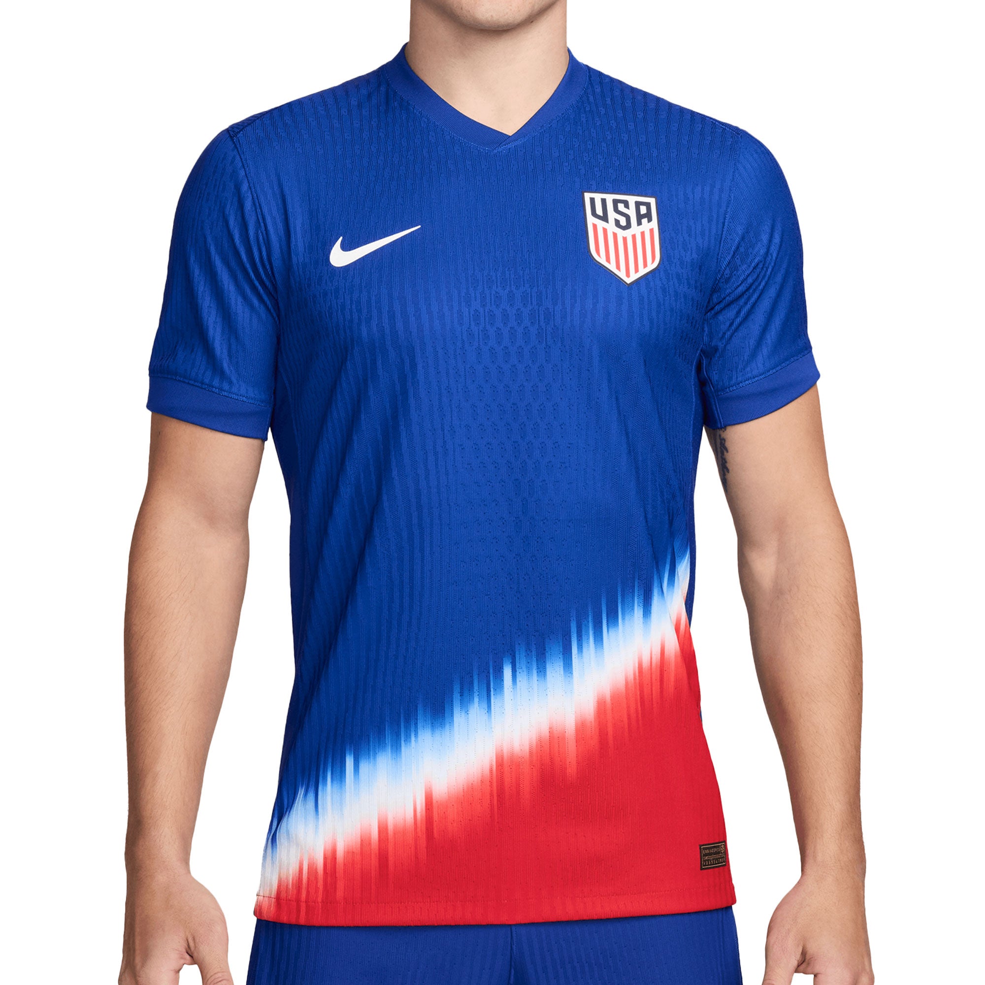 Nike Men's USA 2024/25 Dri-FIT ADV Away Jersey Blue/Red、mySite、noshort