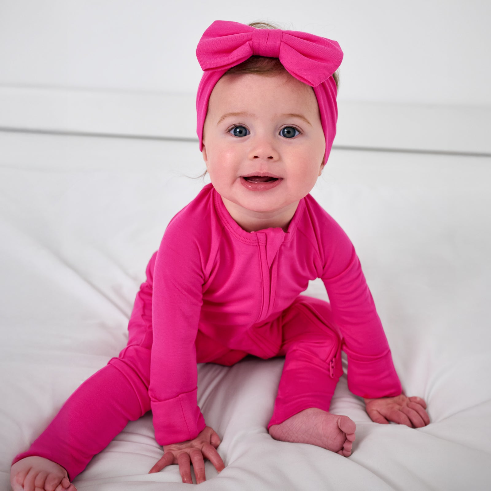 Mighty Magenta Luxe Bow Headband、mySite、g9winljtr