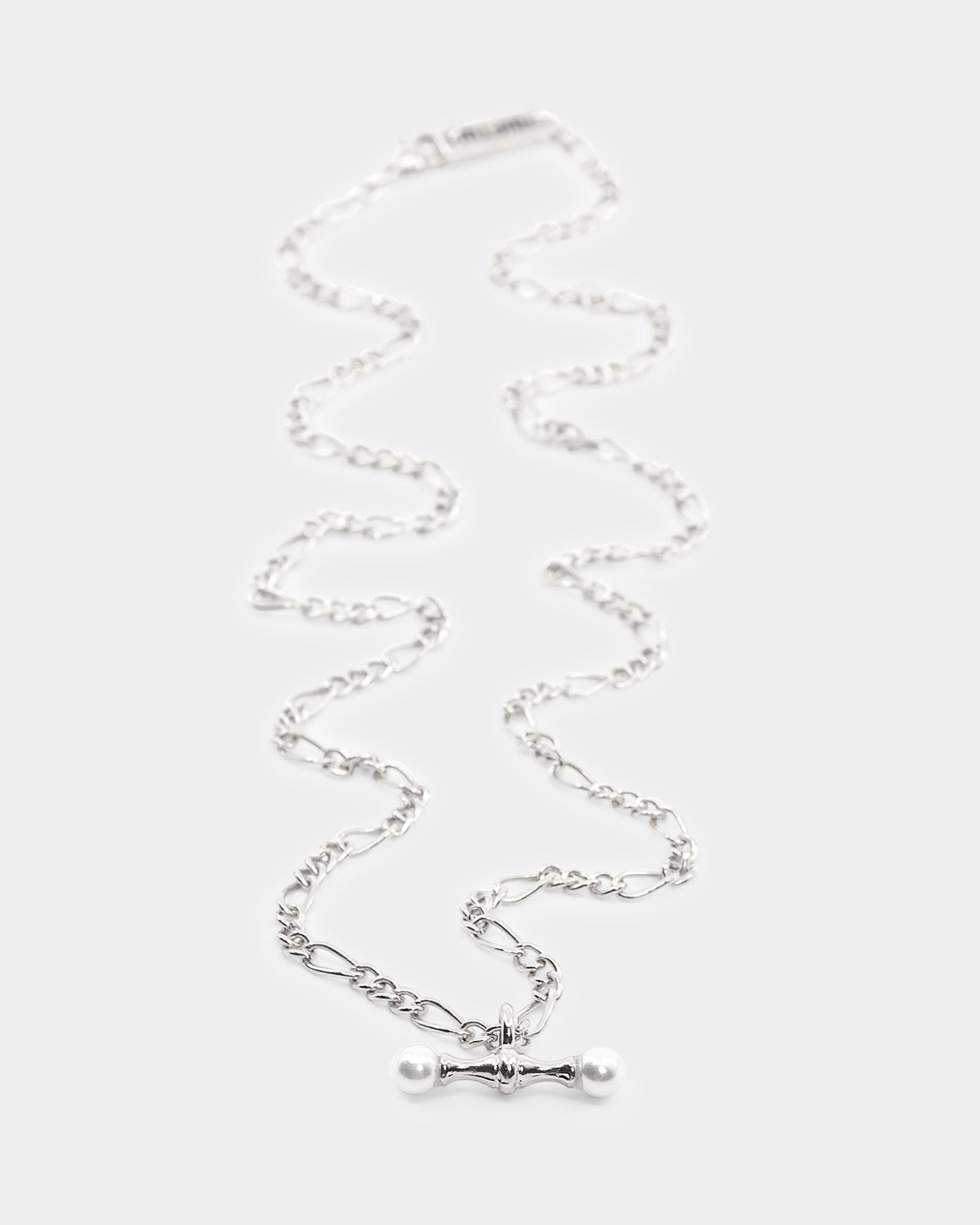 Wild For The Weekend Pearl T-Bar Necklace Silver、mySite、zt4zffjzw