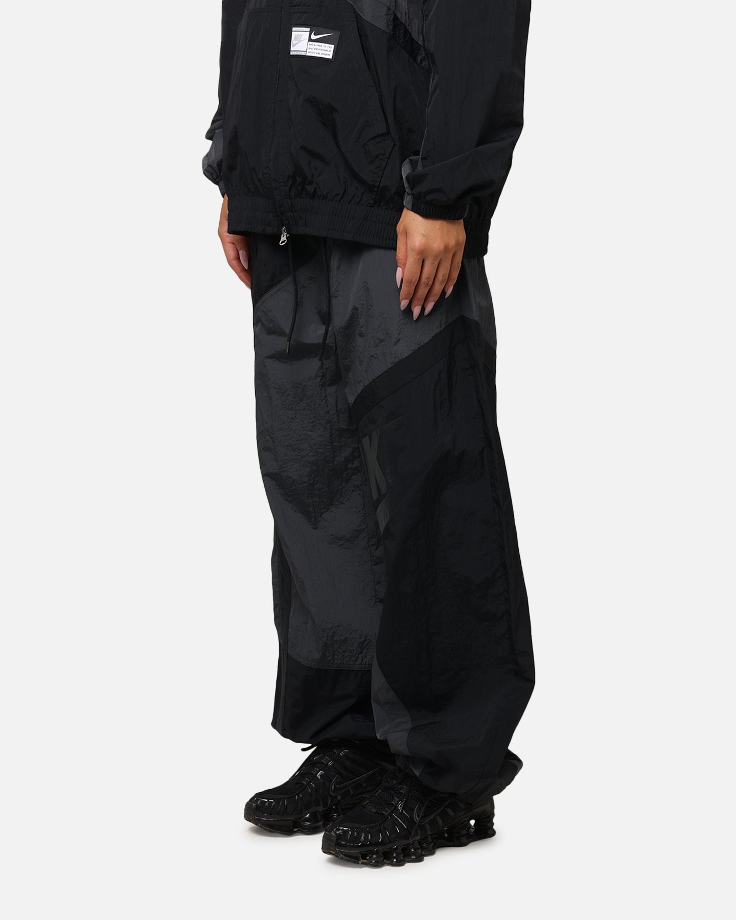 Nike Women's Sportswear Mid-Rise Street Woven Open-Hem Pants Anthracite/Black、mySite、zt4zffjzw