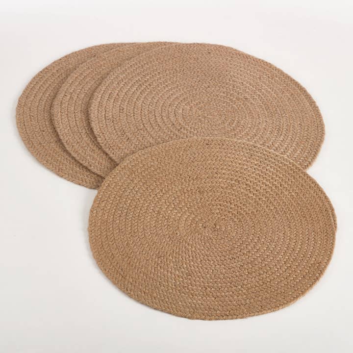  Natural Round Placemat Set of 4、mySite、elrpsem3k