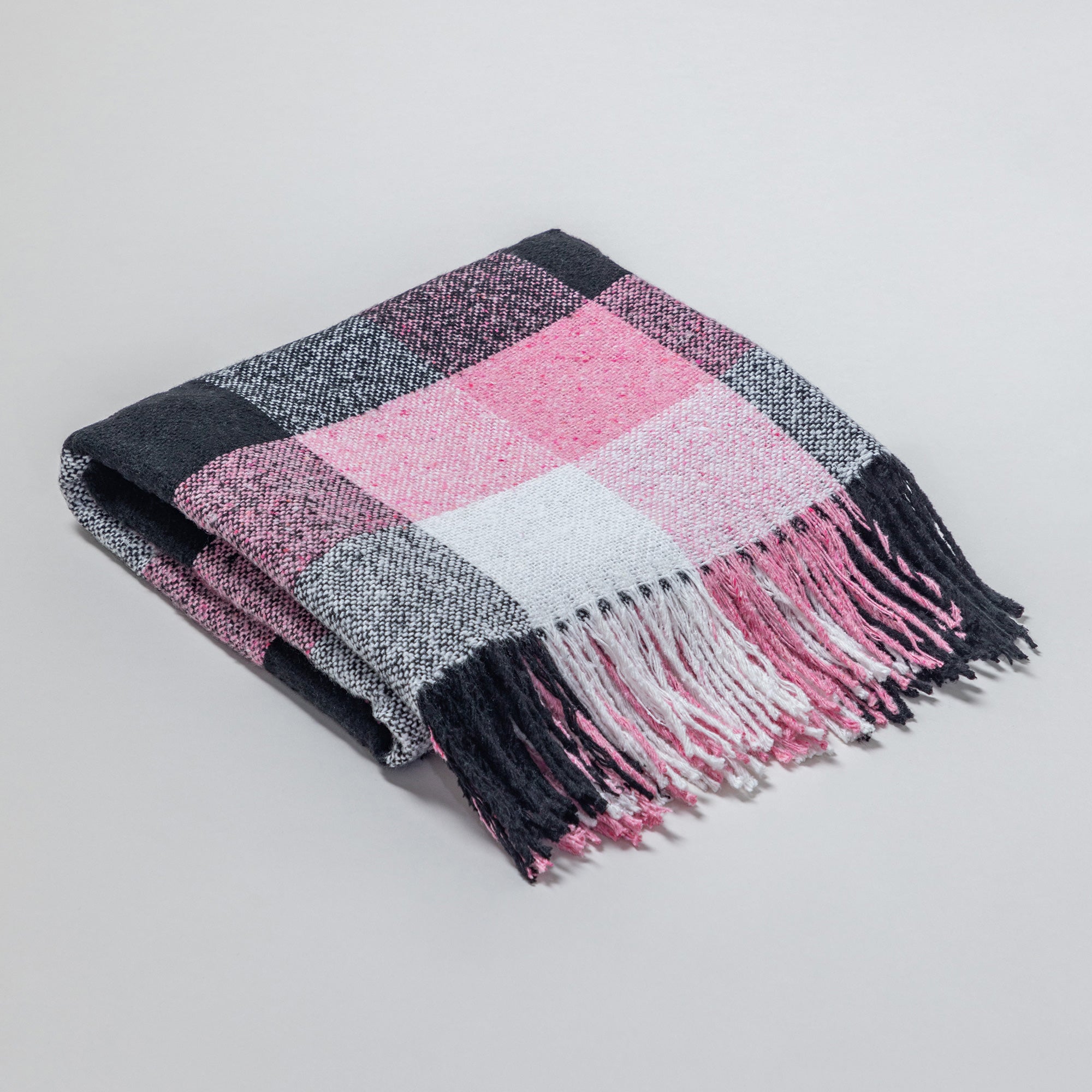 Ukrainian Wool-Blend Fringed Throw Blanket、mySite、camillekostekn
