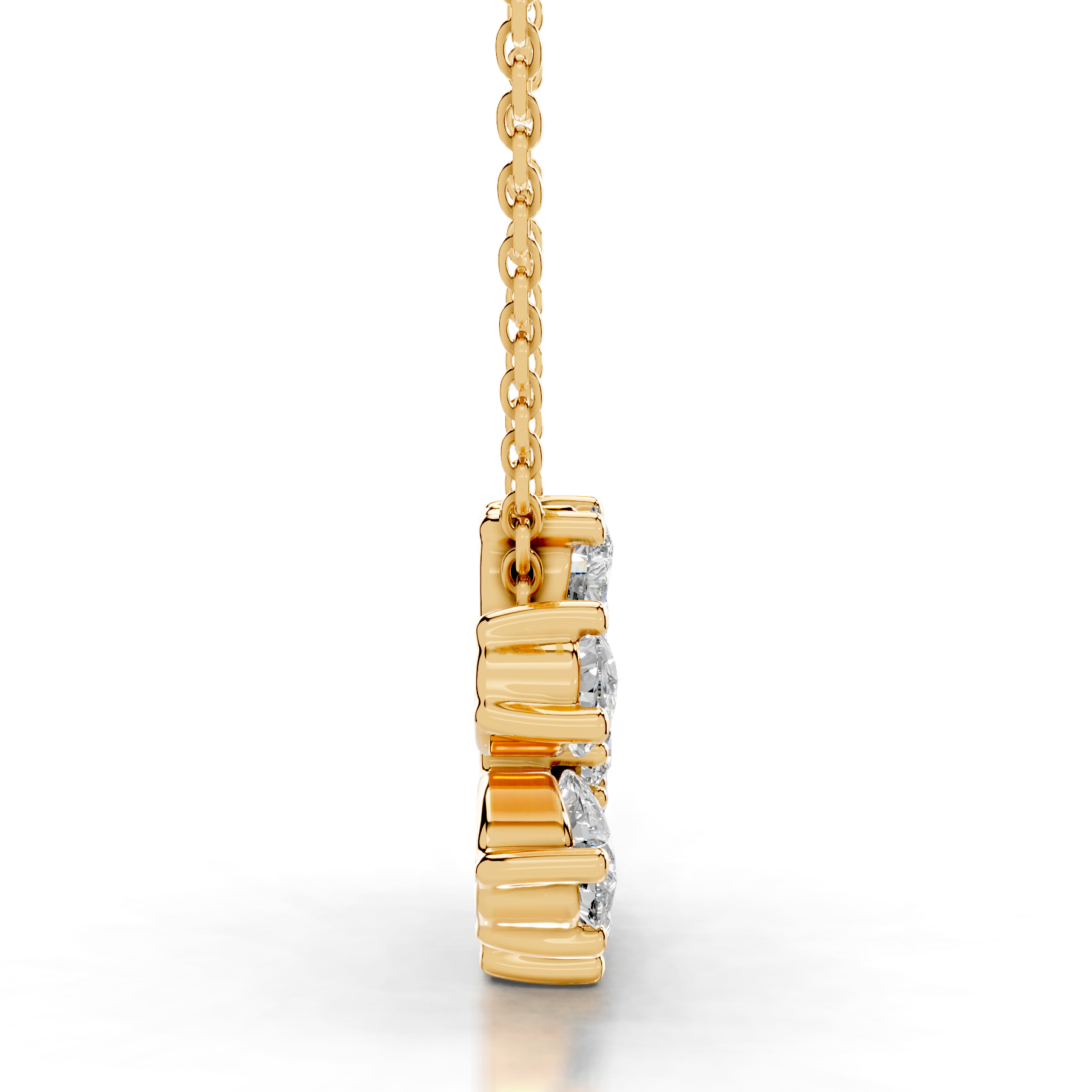 Nova Lab Grown Diamond Pendant (1.70 Carat) -18K Yellow Gold、mySite、hinf8tx79