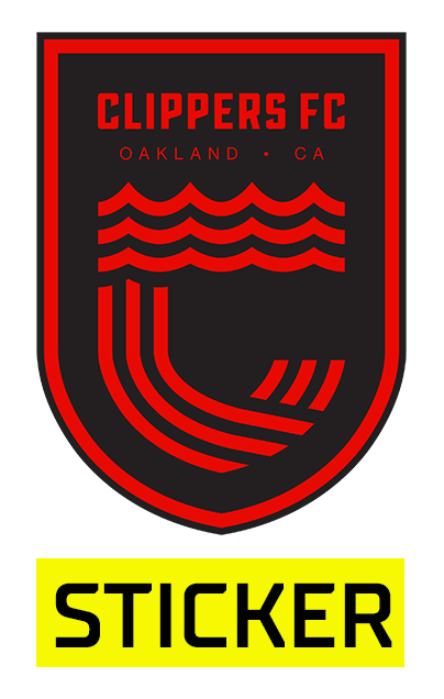 Clippers FC 4 inch Sticker、mySite、noshort