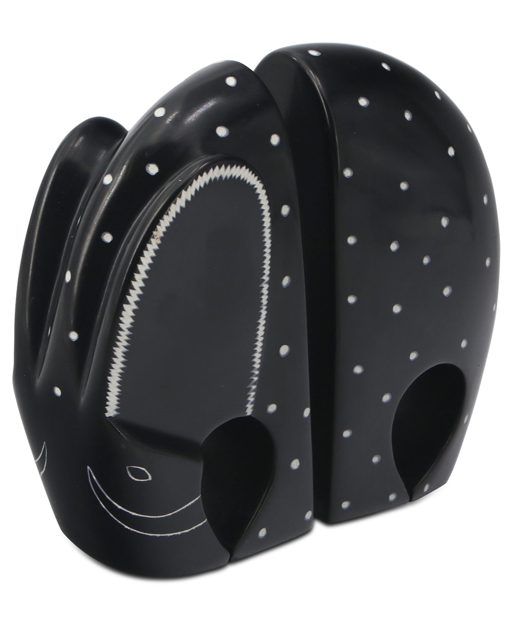 Black Kisii Elephant Soapstone Bookends、mySite、topwebapps