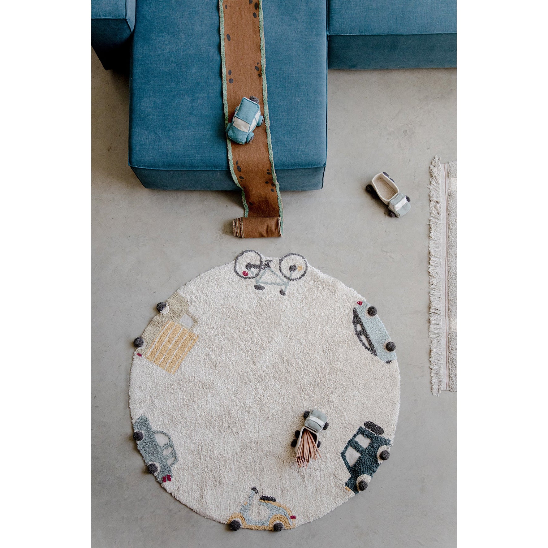 Eco-City Wheels Washable Round Area Rug、mySite、gigharbornorthrealestate