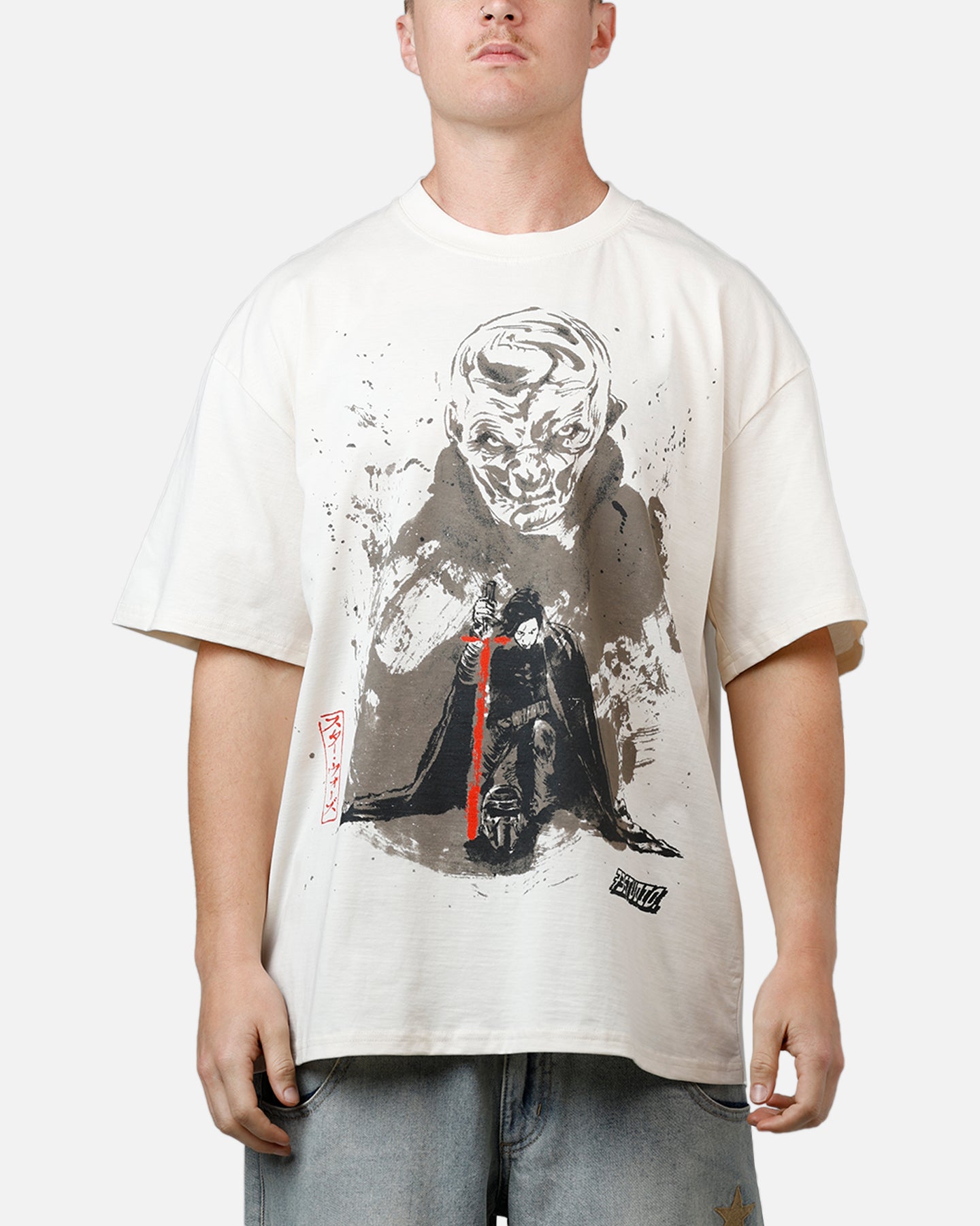 73 Studio Star Wars Takumi Last Jedi Vintage T-Shirt Off White、mySite、zt4zffjzw