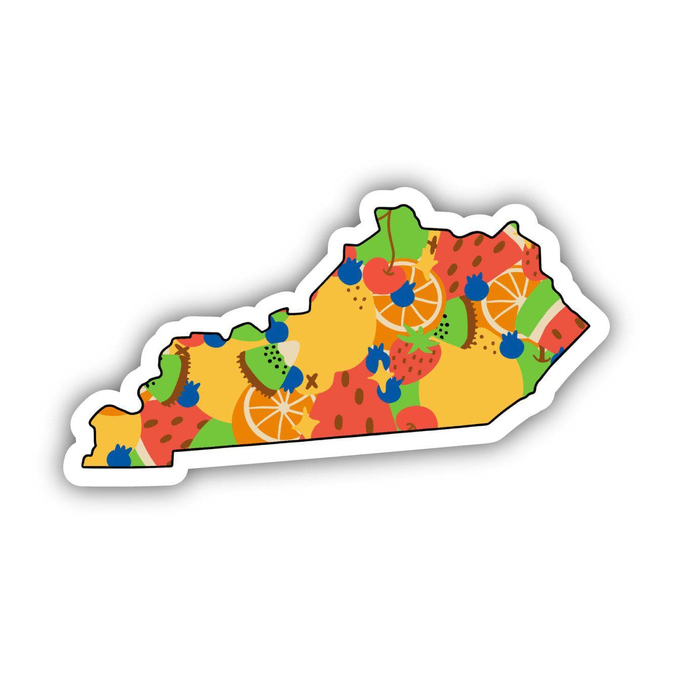  Kentucky Fruit Pattern Sticker、mySite、elrpsem3k