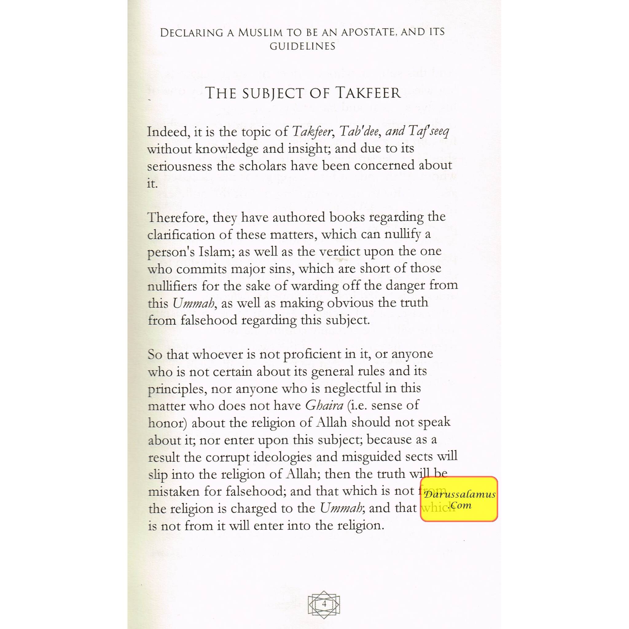 Declaring a Muslim to Be an Apostate & Its Guidelines By Shaykh Saleh bin Fawzan bin Abdillah al-Fawzan、mySite、topwebapps