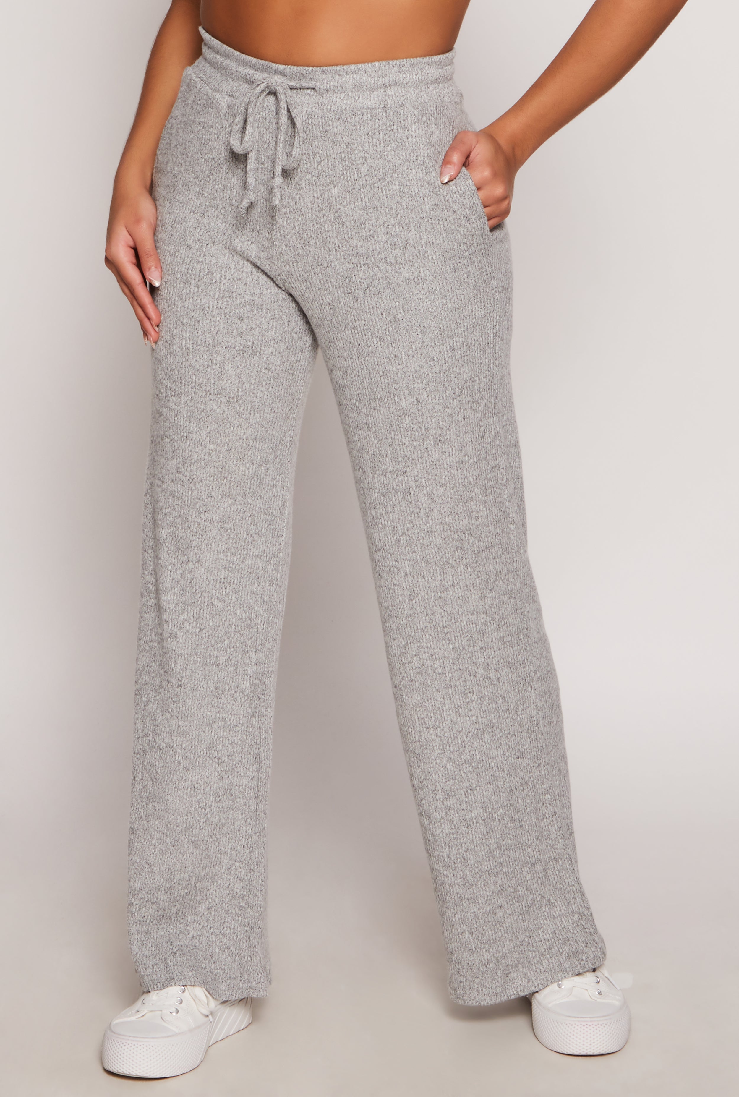 Daisy Ribbed Knit Wide Leg Pants、mySite、camillekostekn