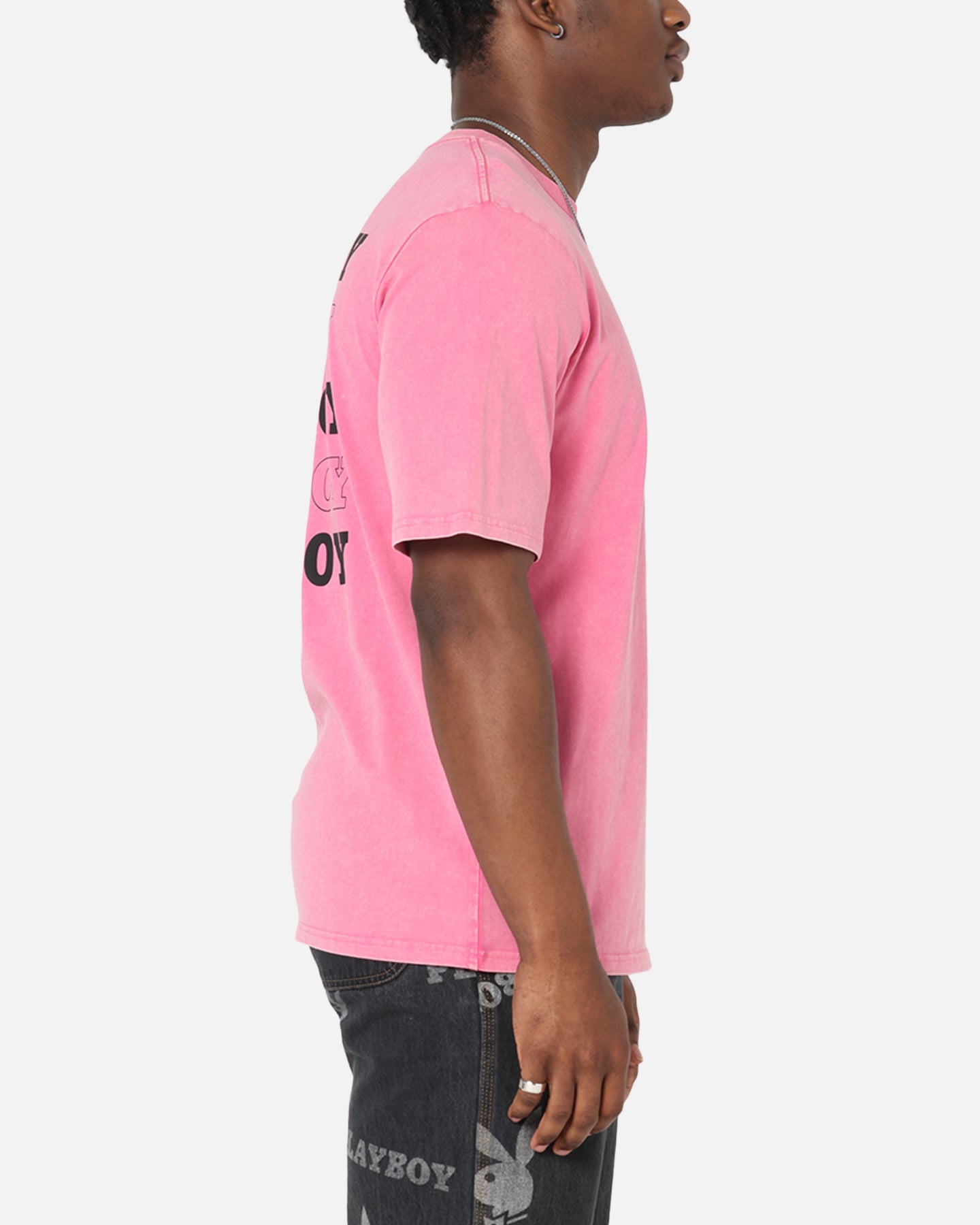 Playboy Stack Washed T-Shirt Washed Raspberry、mySite、zt4zffjzw