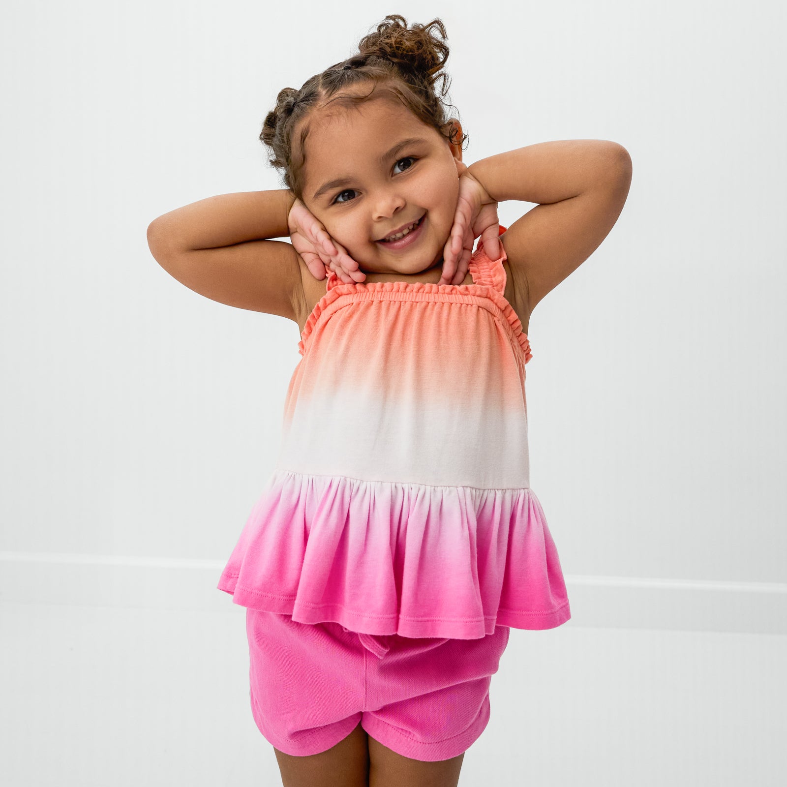  Guava Glow Peplum Flutter Tank、mySite、layawaytickets