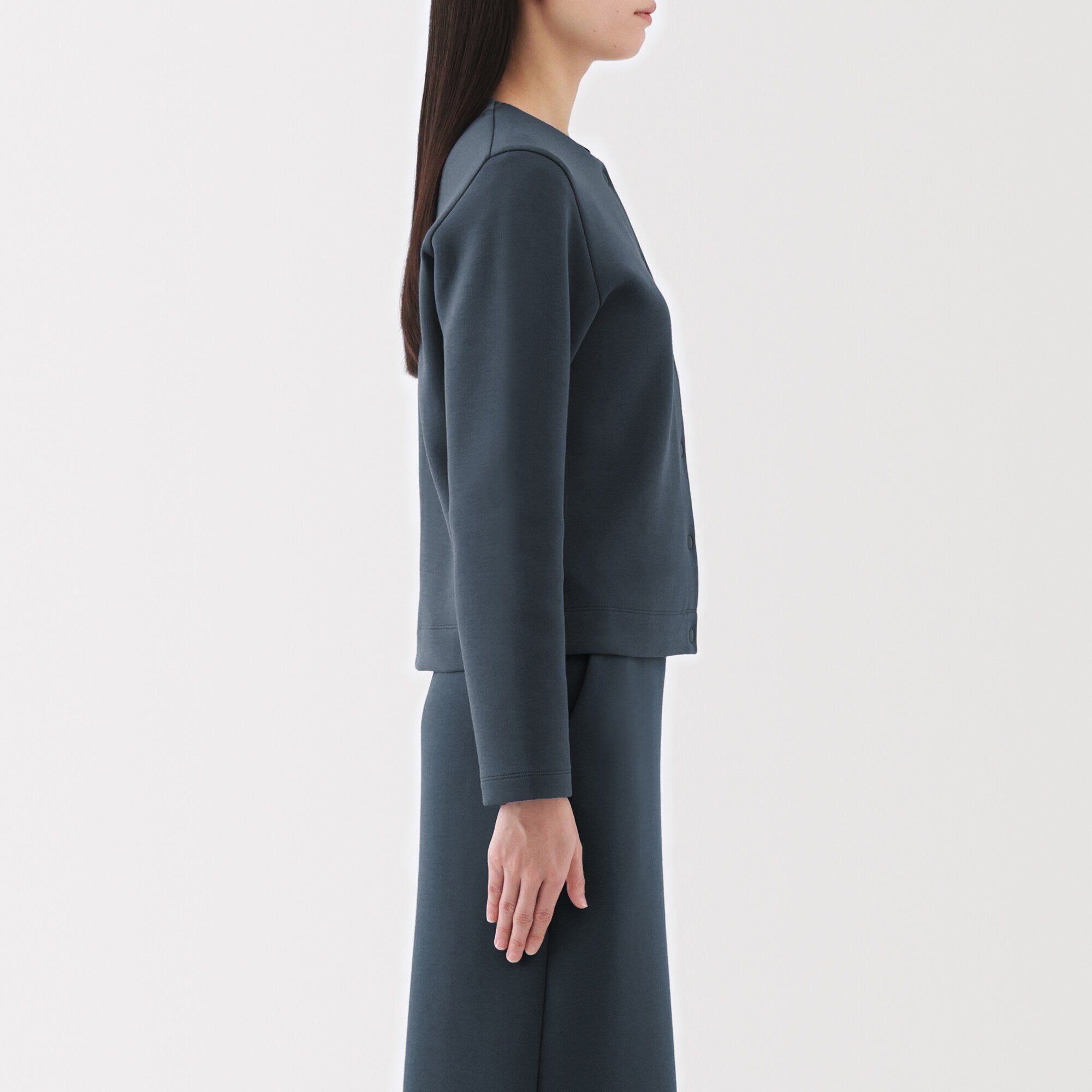  Women's Double Knitted Sweatshirt Cardigan、mySite、sugarbowlscore