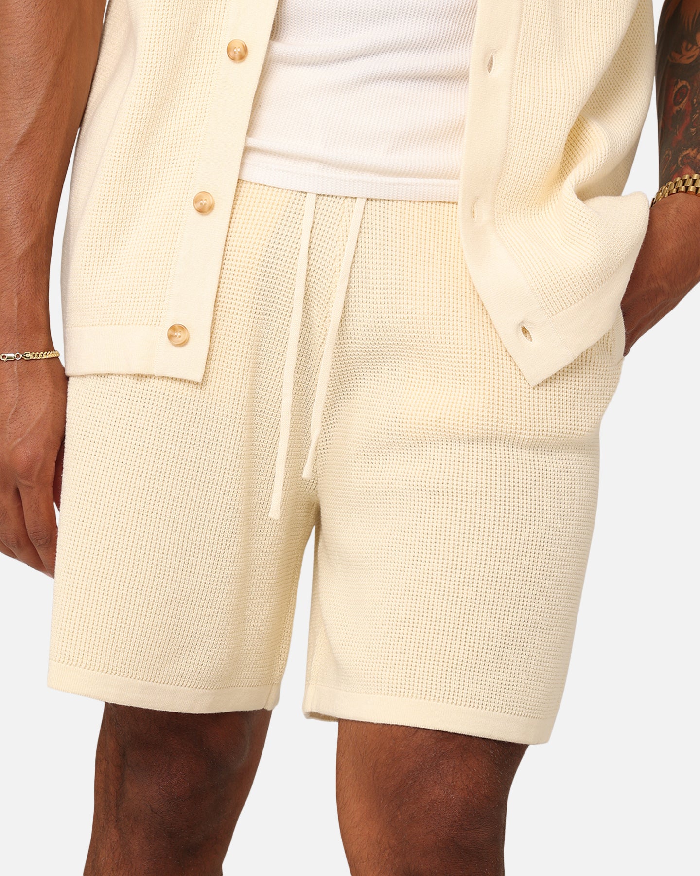 XXIII Zyair Knit Rib Shorts Cream、mySite、zt4zffjzw