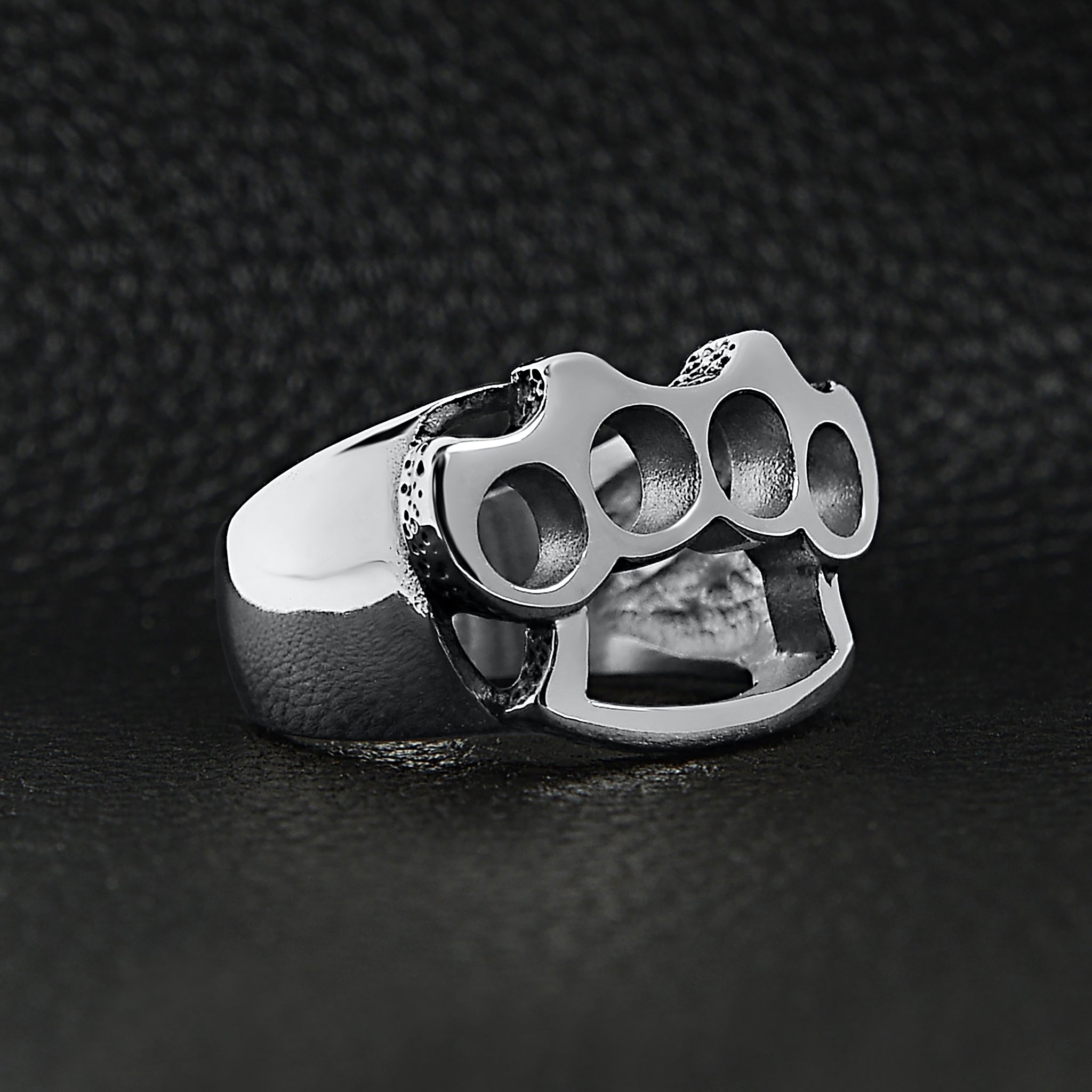 Stainless Steel Polished Knuckle Duster Ring / SCR3057、mySite、dreamappss