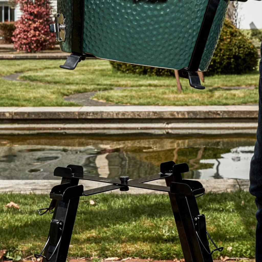 Big Green Egg Foldable Stand With Shelves for MiniMax、mySite、noshort