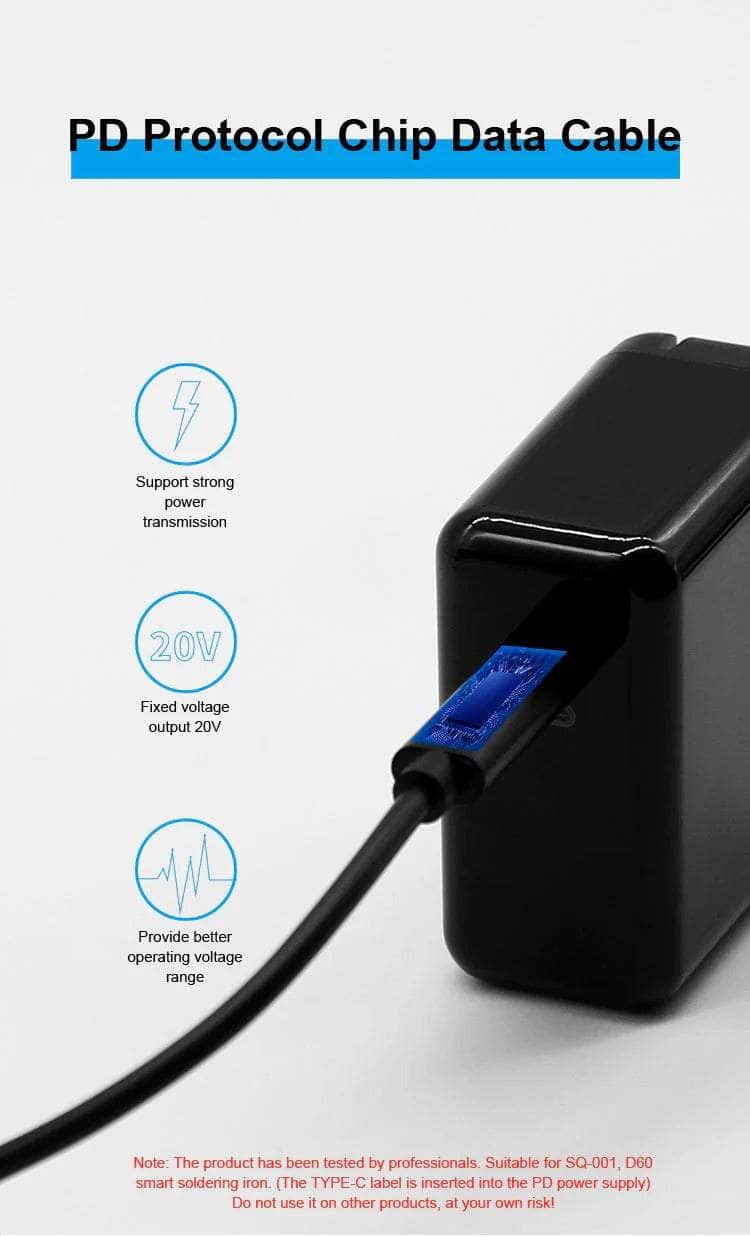 Sequre PD45W Soldering Power Supply for SQ001 & TS100 - USB C