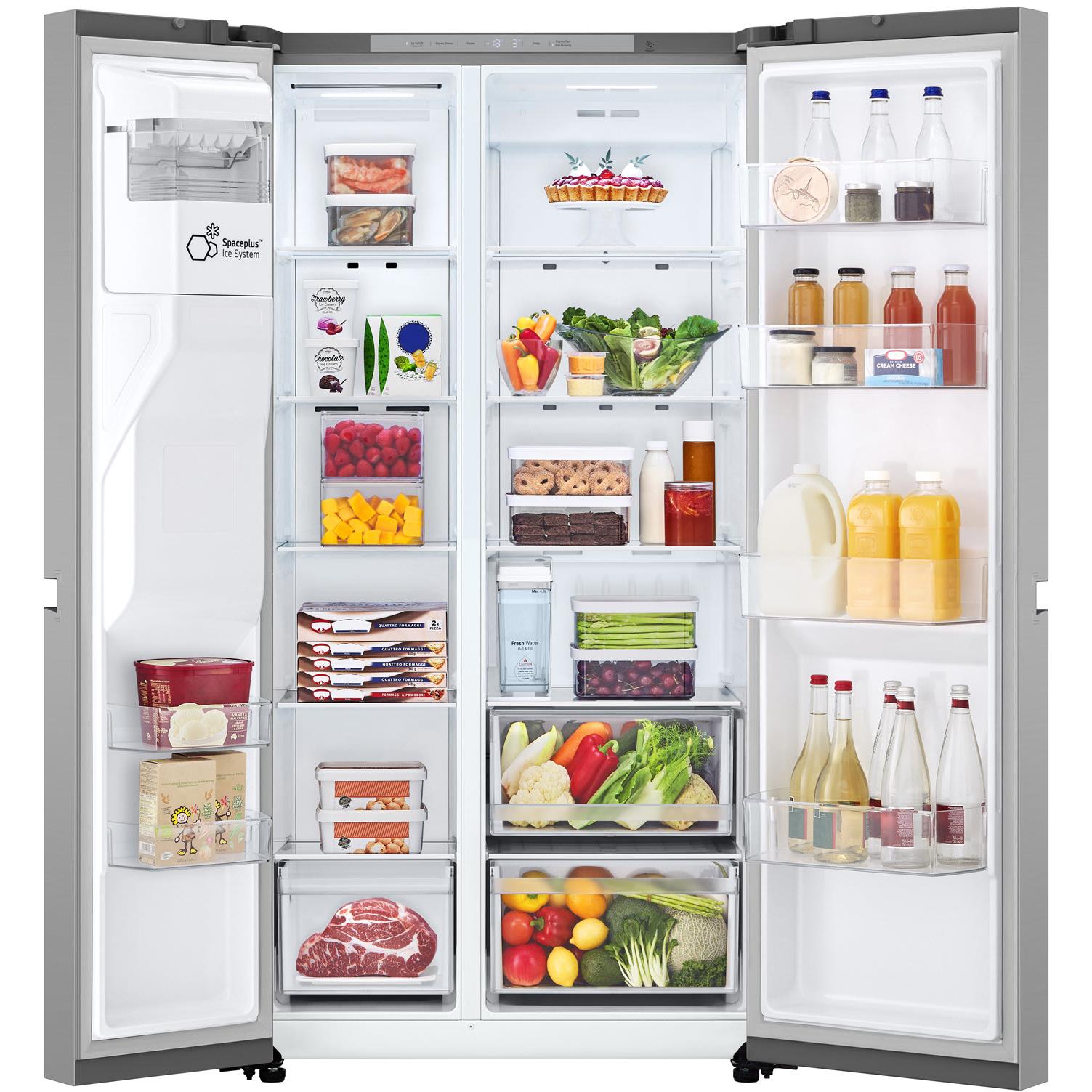 LG GS-N599PL 641L Side by Side Fridge (Stainless Finish)、mySite、camillekostekn