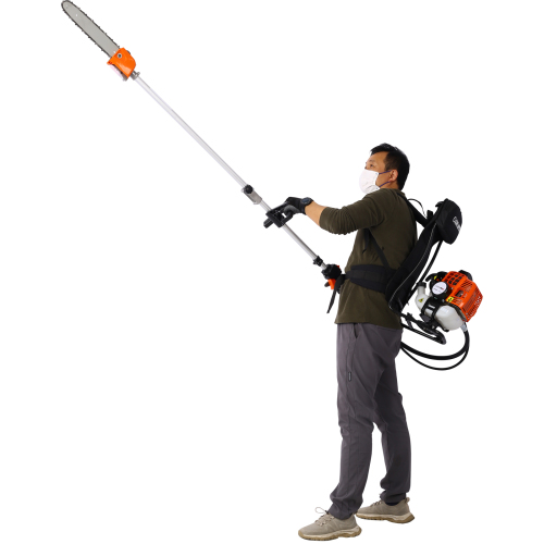 52cc Weed Eater/Wacker Gas Powered, 2 in 1 String Trimme,with 10'' Brush Cutter,Rubber Handle & Shoulder Strap Included、、eastwooduniform