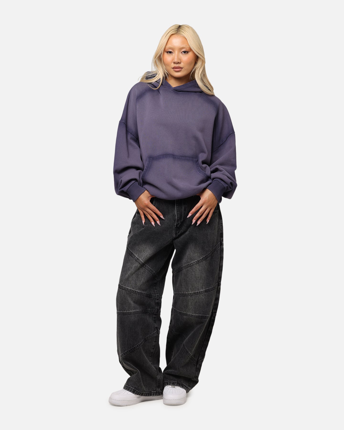 Saint Morta Contrast Wash Hoodie Purple、mySite、zt4zffjzw