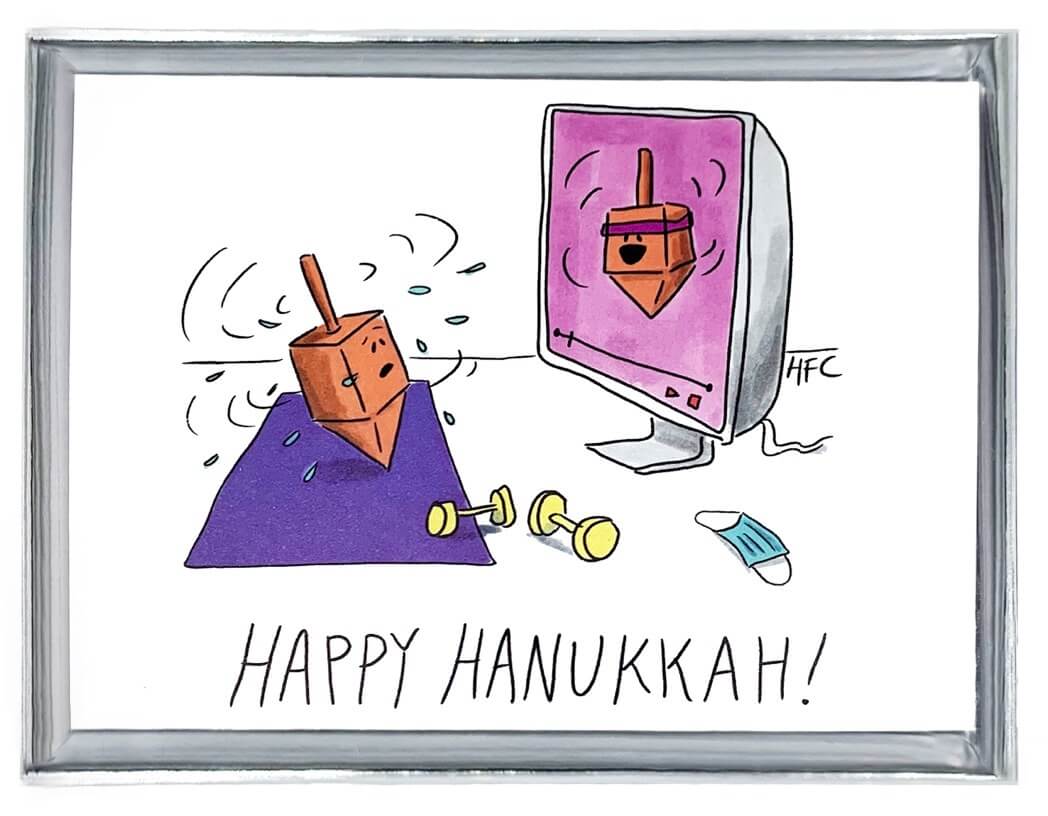 Happy Hanukkah Spinning Class Cards - Box of 6、mySite、topwebapps