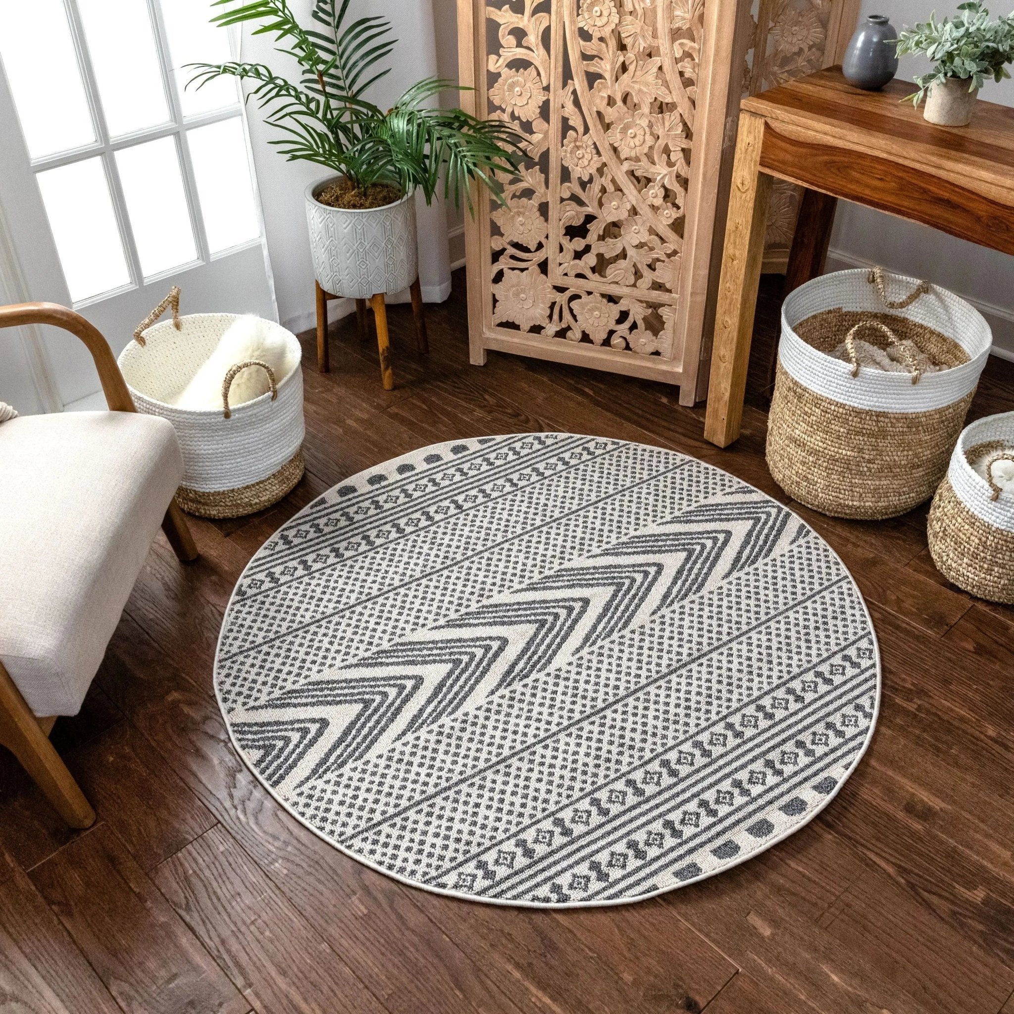Cruce Tribal Moroccan Geometric Grey Kilim-Style Rug、mySite、gigharbornorthrealestate