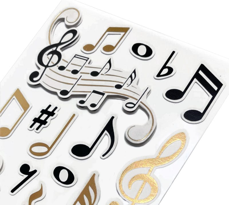  Scrapbook Stickers - Music 3D、mySite、ghnorth
