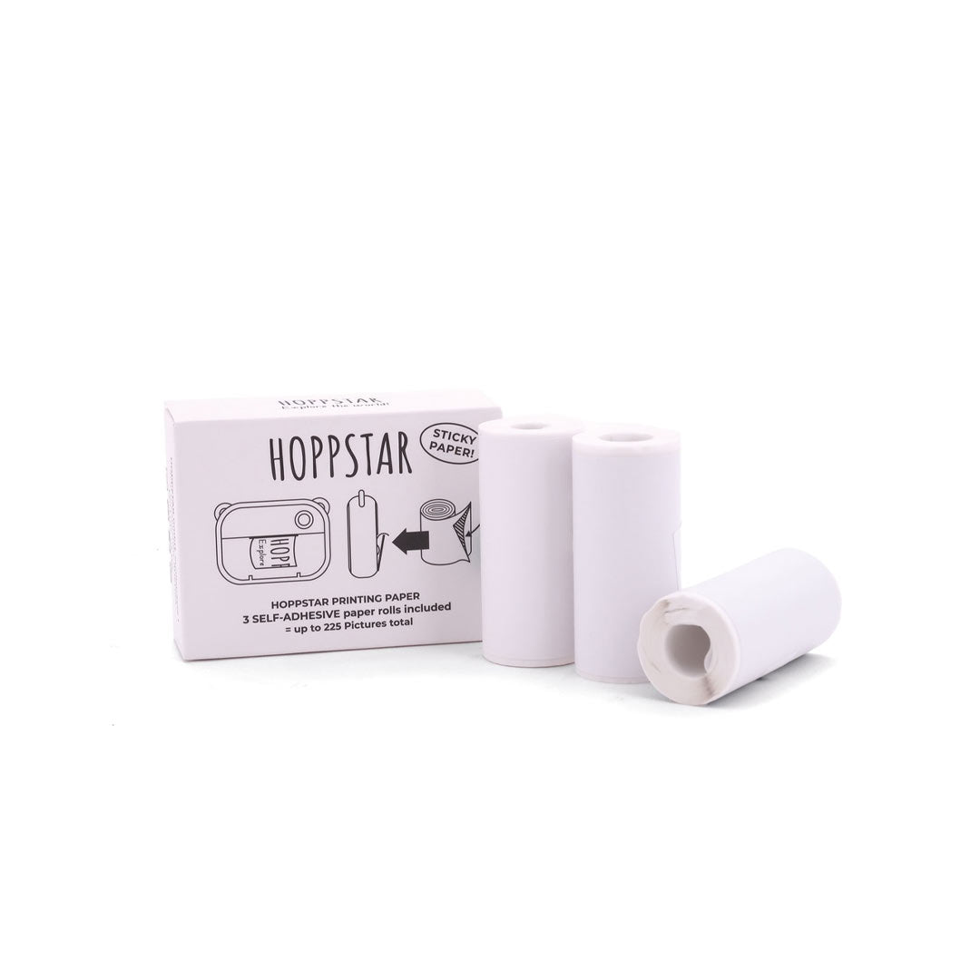  Hoppstar 3x Paper Rolls Refill Package Self-Adhesive、mySite、merchandisen