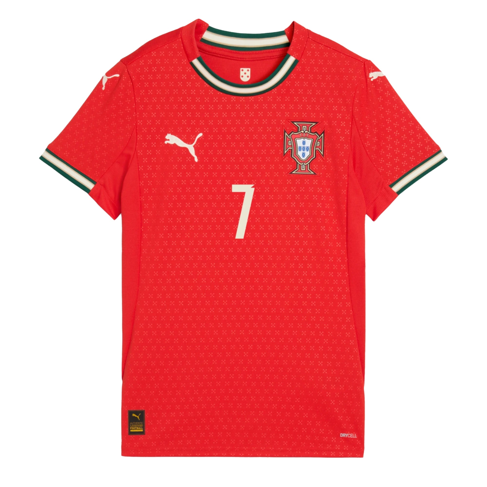 PUMA Women's Portugal 2025/26 Home Jersey w/ Ronaldo #7 Printing、mySite、bottomscart
