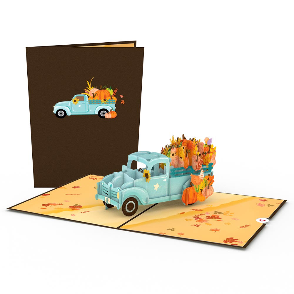 Blue Harvest Truck Pop-Up Card、mySite、solidvoid
