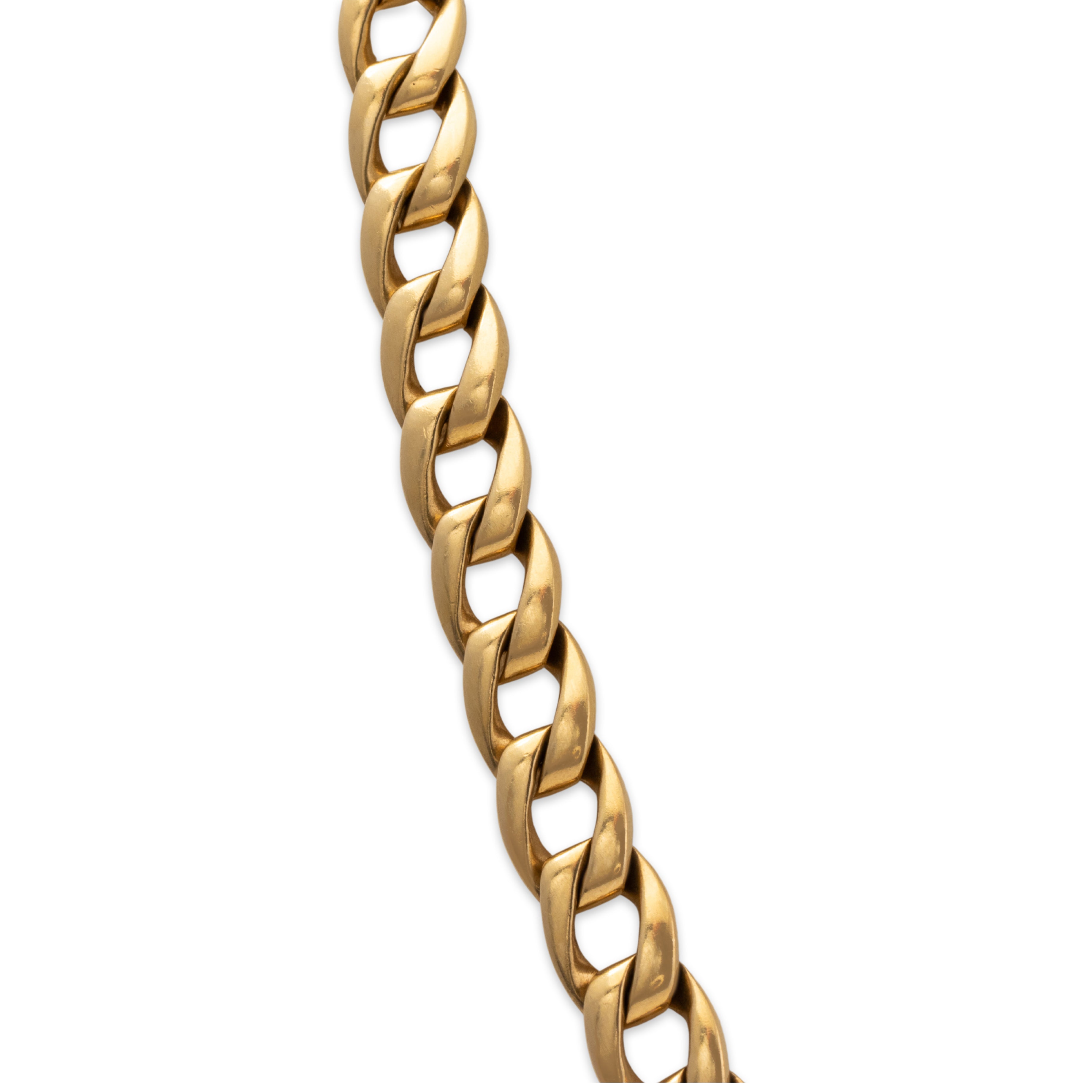 Heavy Cartier French 18k Yellow Gold Curb Link Necklace 16、mySite、hinf8tx79
