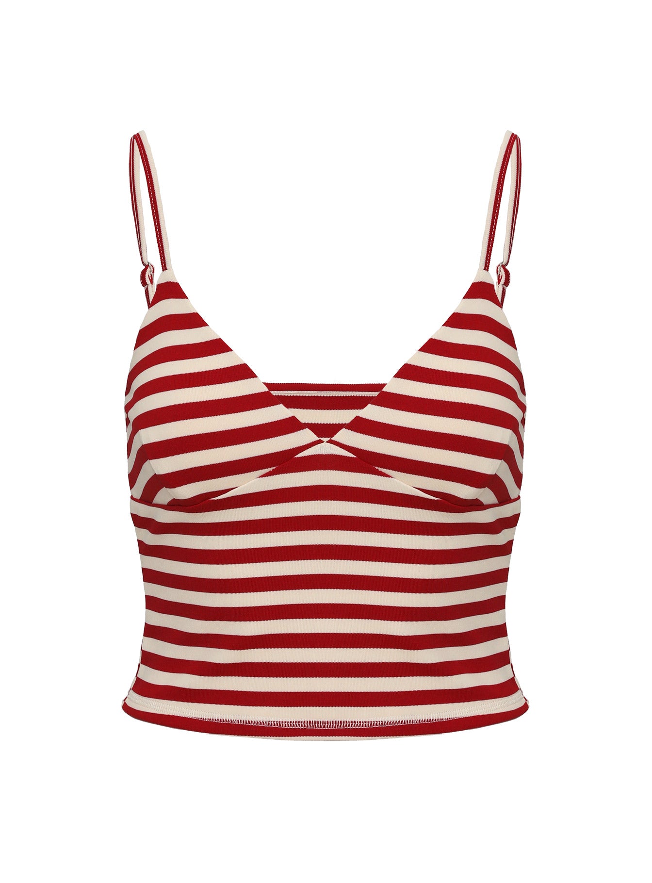 Miztaray Cami Top Red / Cream Stripe、mySite、solidvoid