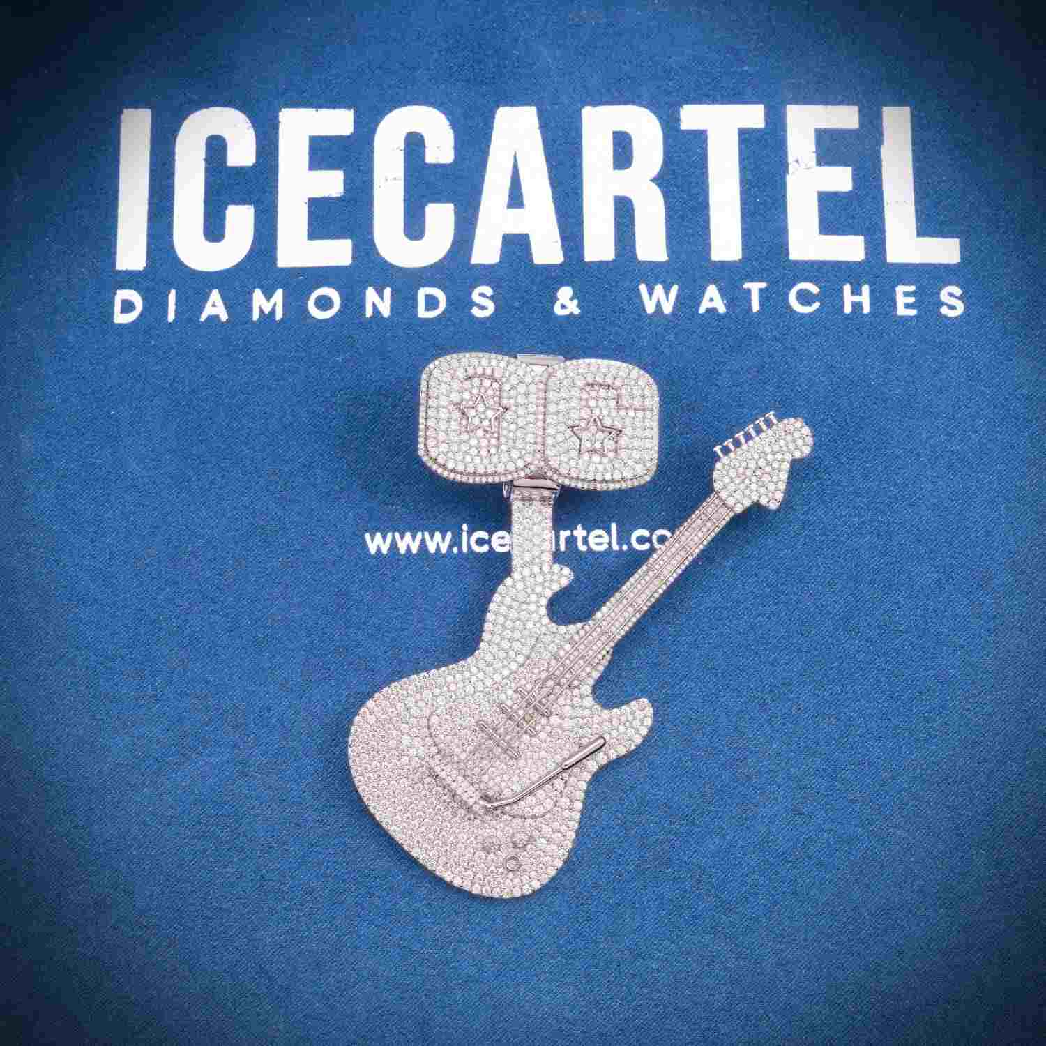 GUITAR Custom Moissanite Pendant 14K Gold、mySite、hinf8tx79