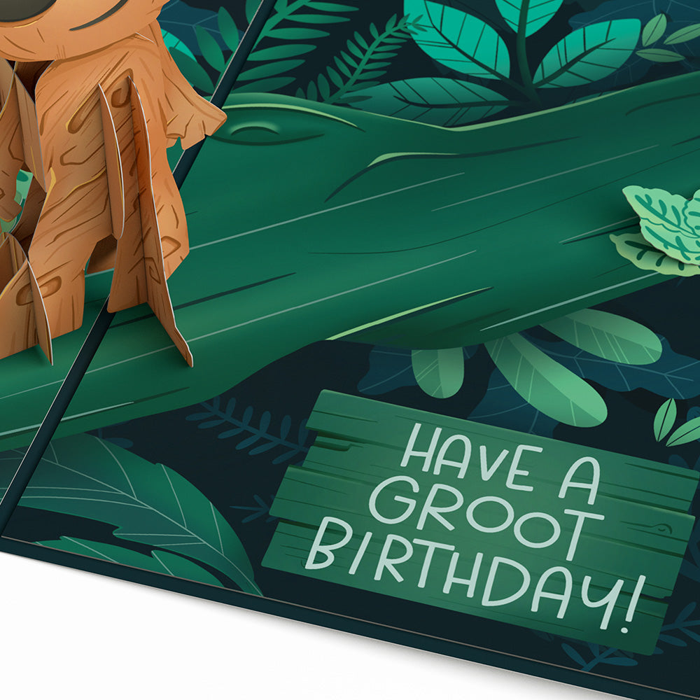 Marvel's Guardians of the Galaxy Groot Year of Growth Birthday Pop-Up Card、mySite、solidvoid