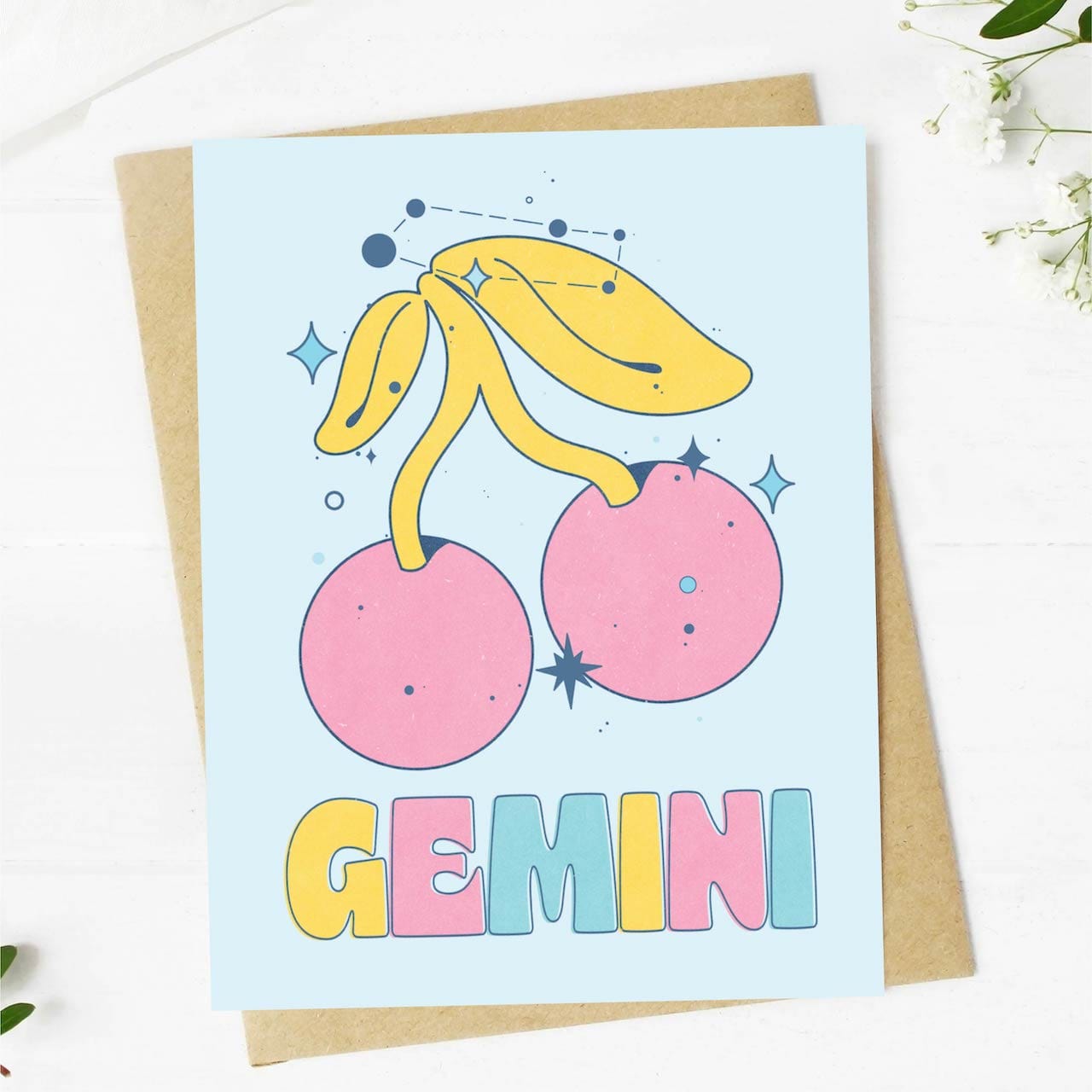  Gemini Zodiac Greeting Card、mySite、elrpsem3k