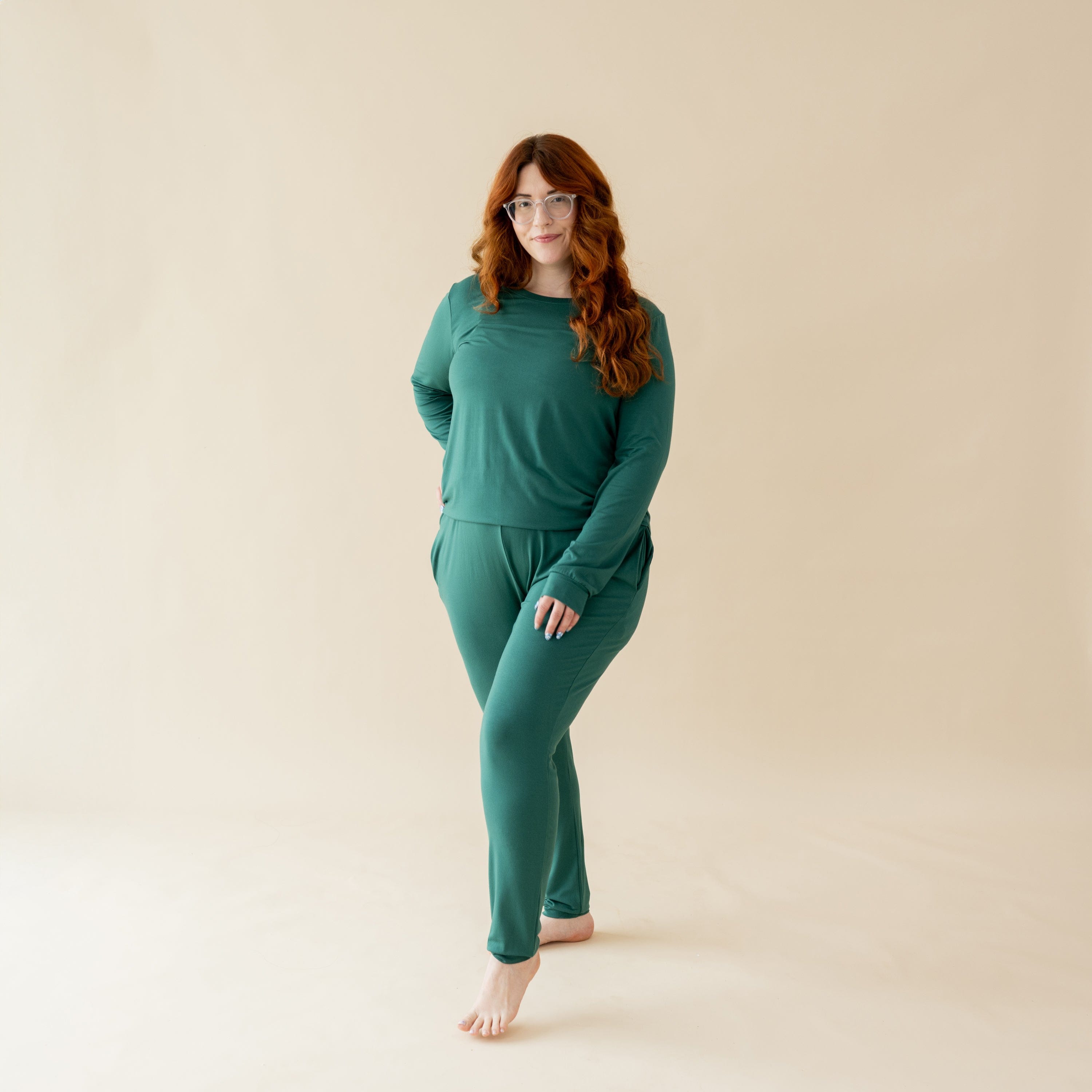  Women's Jogger Pajama Set in Emerald、mySite、layawaytickets