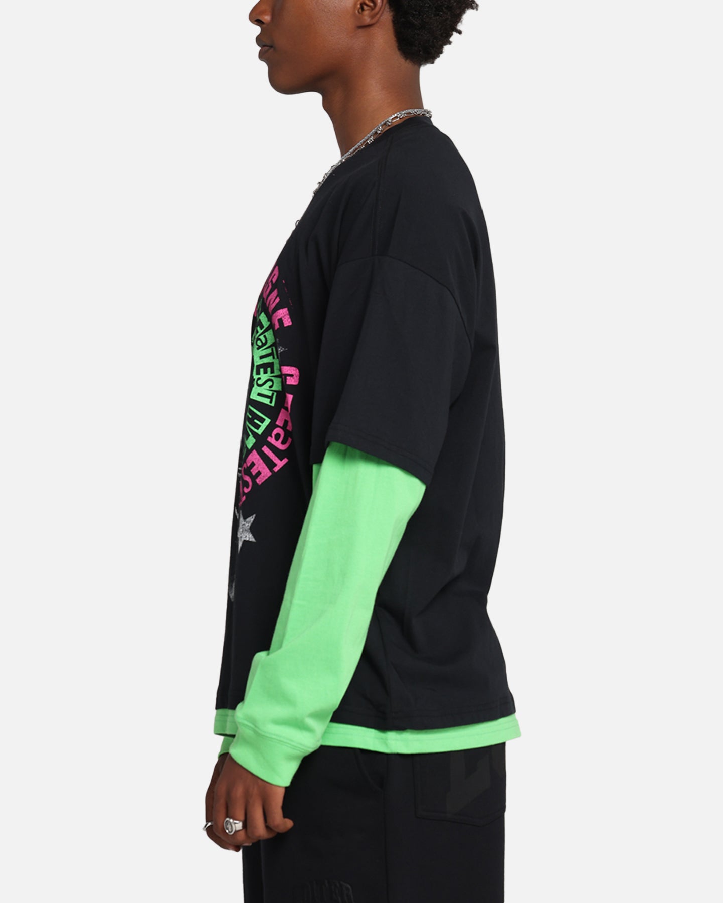 Avril Lavigne Avril Layered Long Sleeve T-Shirt Black Wash、mySite、zt4zffjzw