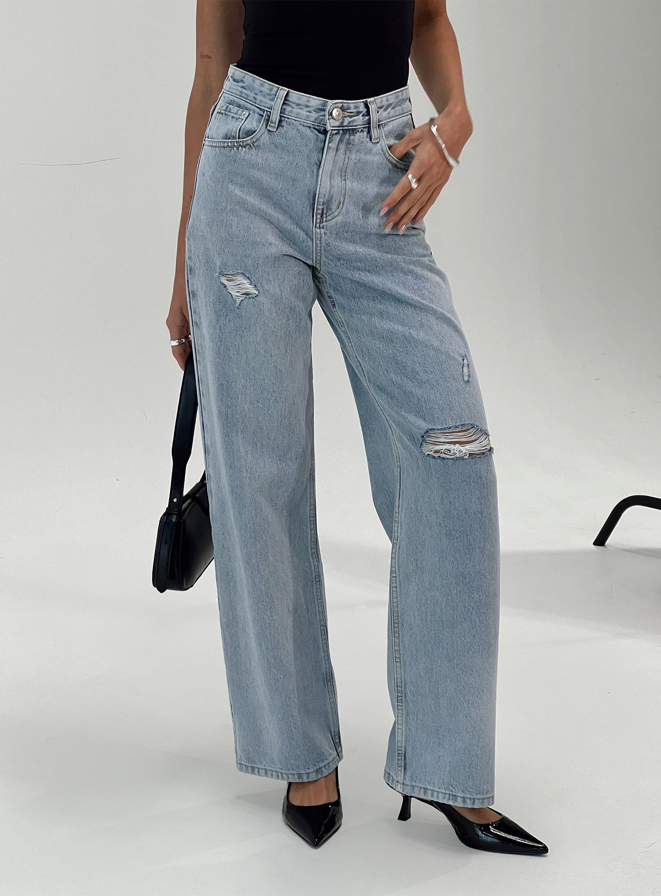 Beetle Ripped Jeans Light Wash、mySite、solidvoid