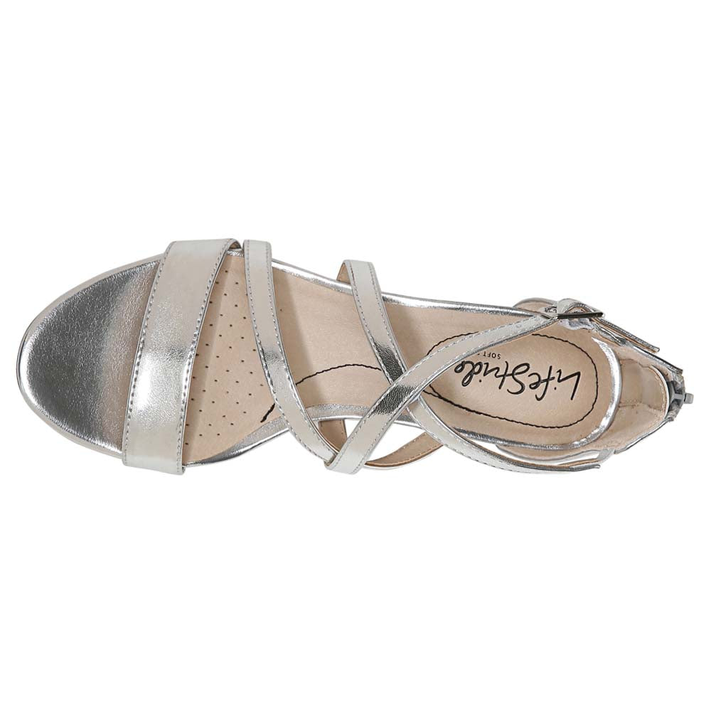 Yolanda Metallic Strappy Sandals、mySite、gtrtttuynbv