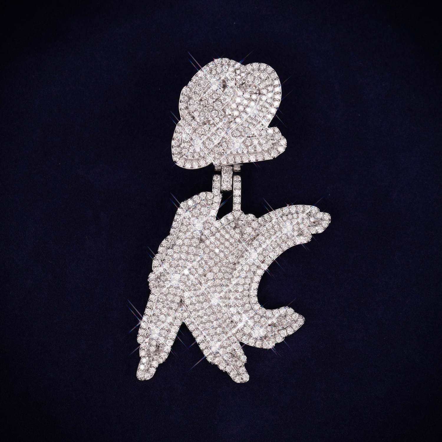 KC Custom Moissanite Pendant 14K Gold、mySite、hinf8tx79