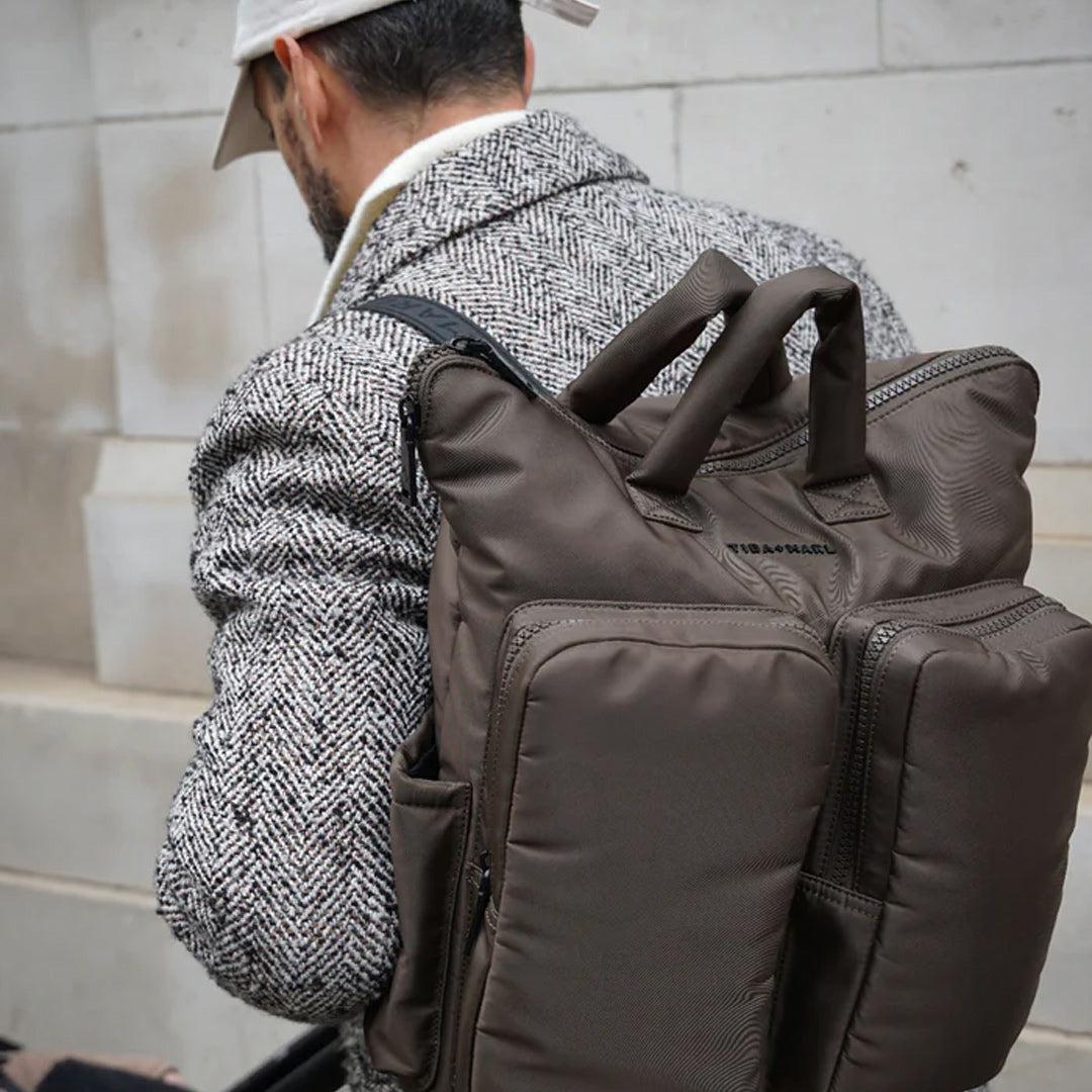  Tiba + Marl Ozzy Changing Tote / Backpack - Chocolate、mySite、merchandisen