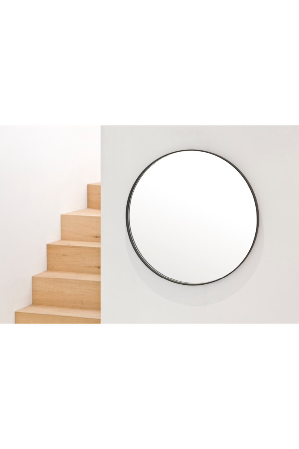 Oak Wooden Round Wall Mirror | Wireworks Glance 660、mySite、neckold