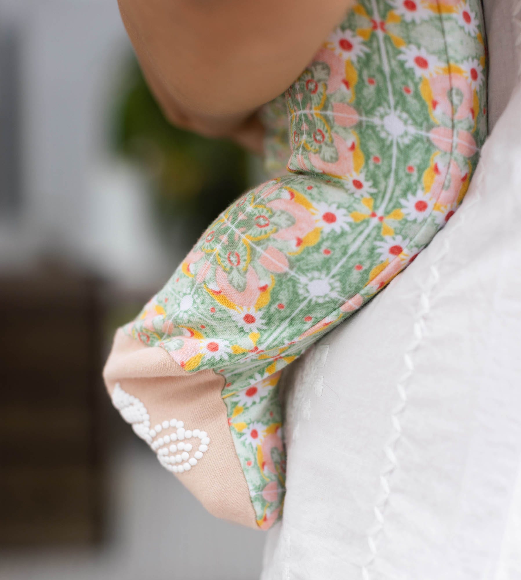 Floral Tile Organic Cotton 2-Piece Girl Pajamas、mySite、g9winljtr