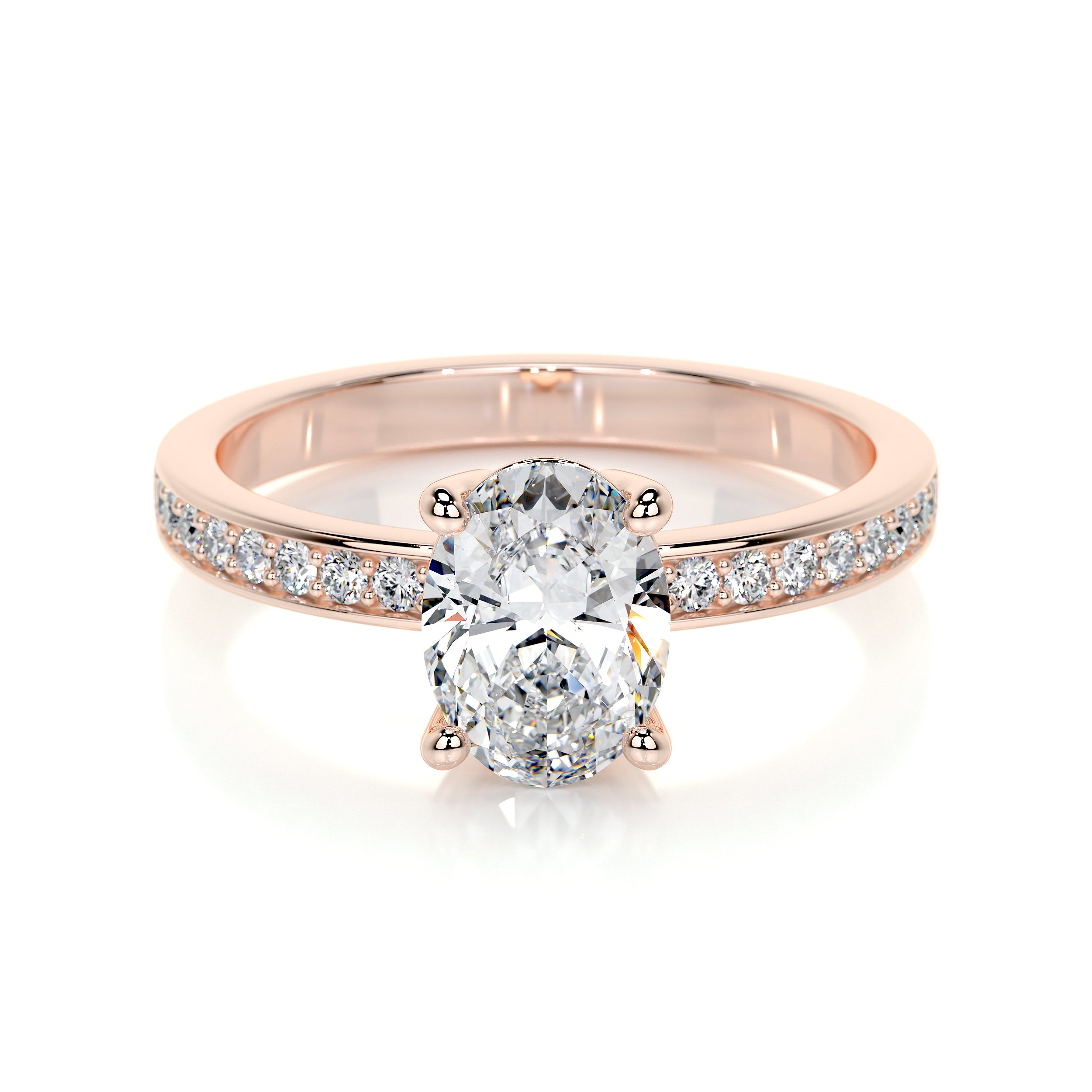 Giselle Lab Grown Diamond Ring -14K Rose Gold、mySite、hinf8tx79