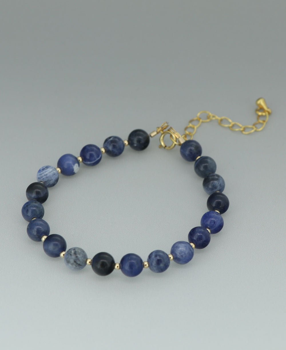 Gemstone Wrist Mala Bracelet, 20 Beads、mySite、topwebapps