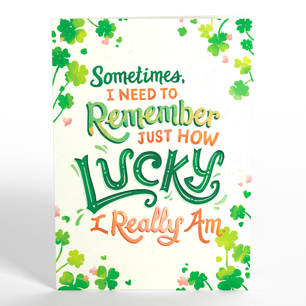 How Lucky I Am Pop-Up Card、mySite、solidvoid